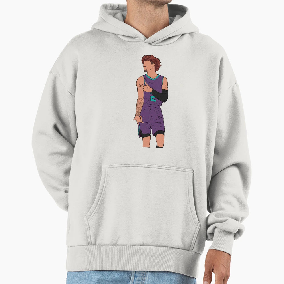 Lamelo Ball 3 Point Celebration Hoodie - Graphic Print Unisex - T-Shirt, Sweatshirt, Hoodie