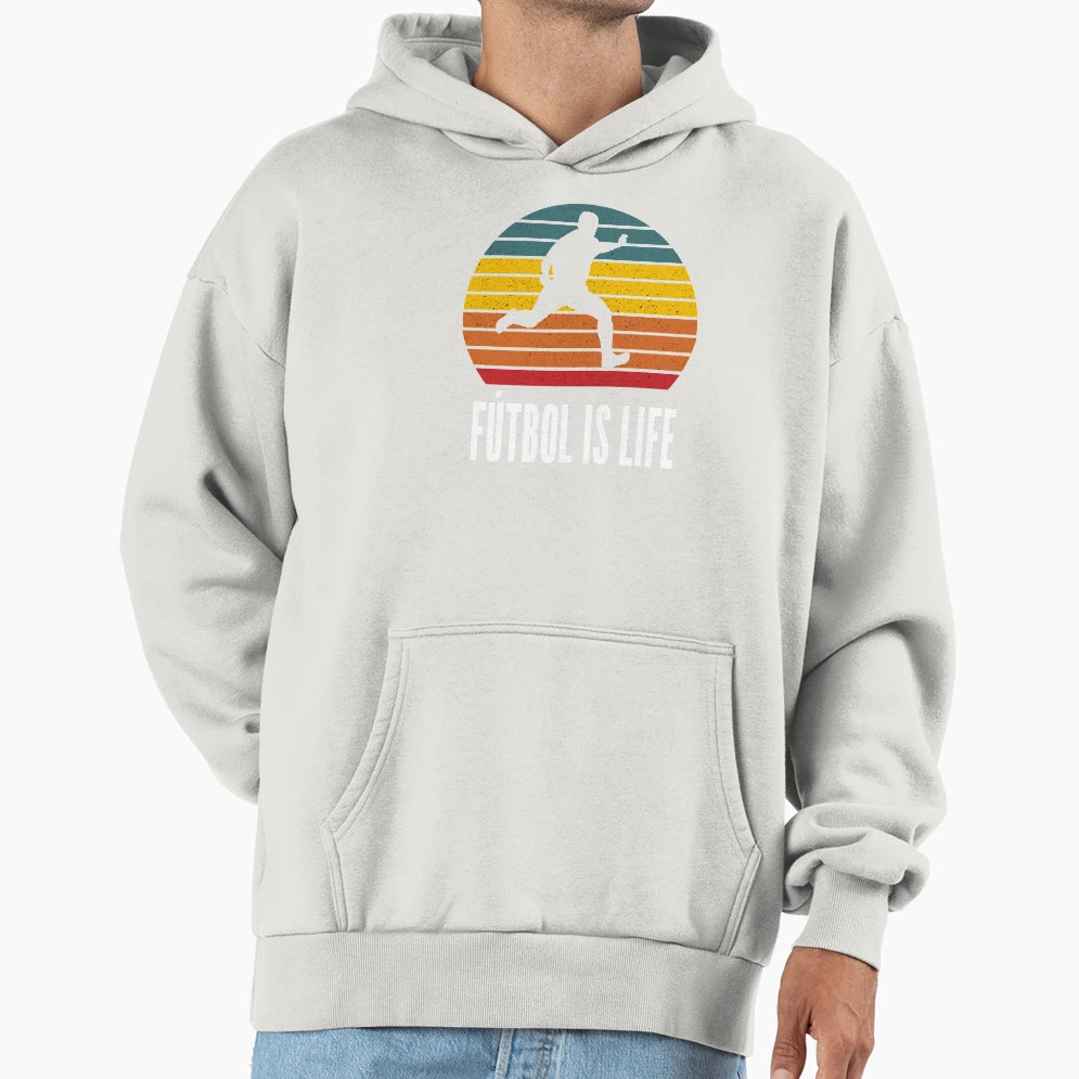 Futbol Is Life Soccer Lover Football Fan Hoodie - Unique Graphic Unisex - T-Shirt, Sweatshirt, Hoodie