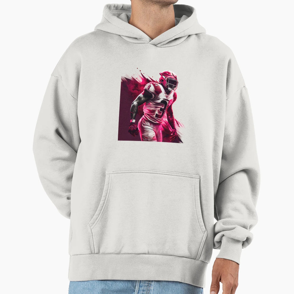 Football Passion Red Hoodie - Unique Graphic Unisex - T-Shirt, Sweatshirt, Hoodie