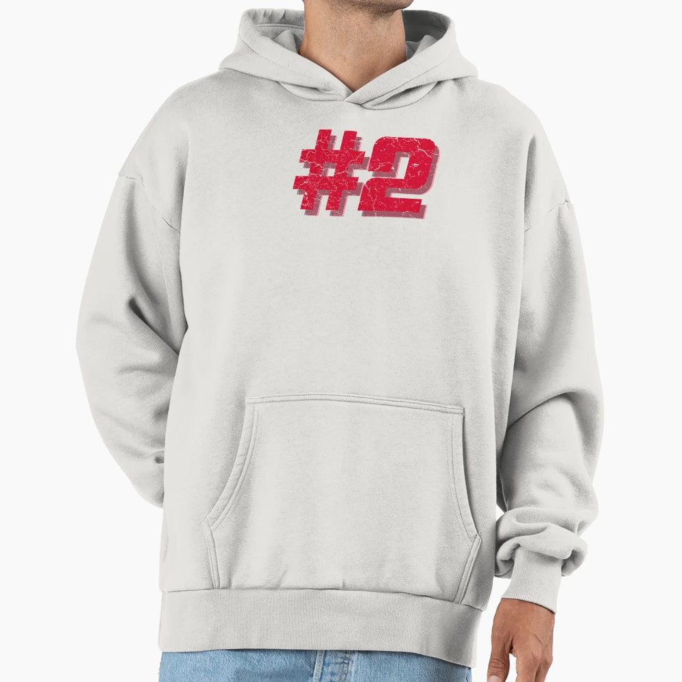 Number Two Hoodie - Graphic Print Unisex - T-Shirt, Sweatshirt, Hoodie