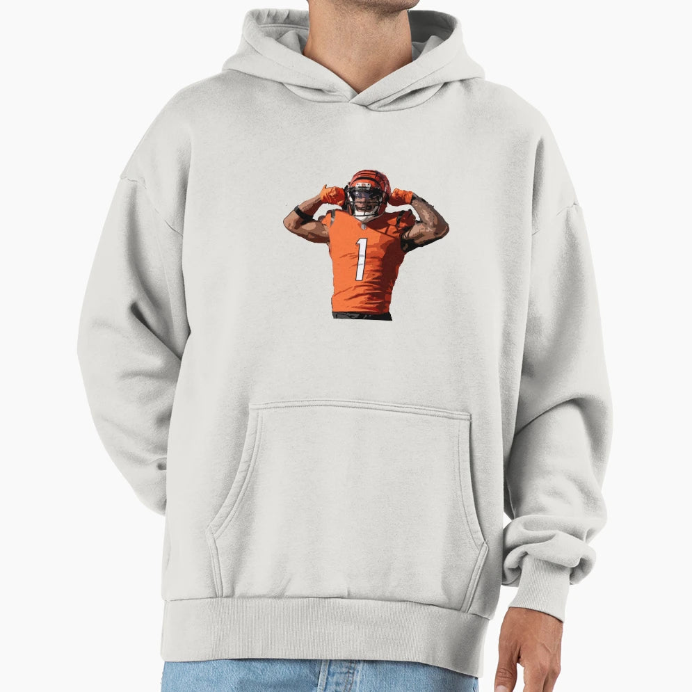 Jamarr Chase Hoodie - Minimalist Print for Adults - T-Shirt, Sweatshirt, Hoodie