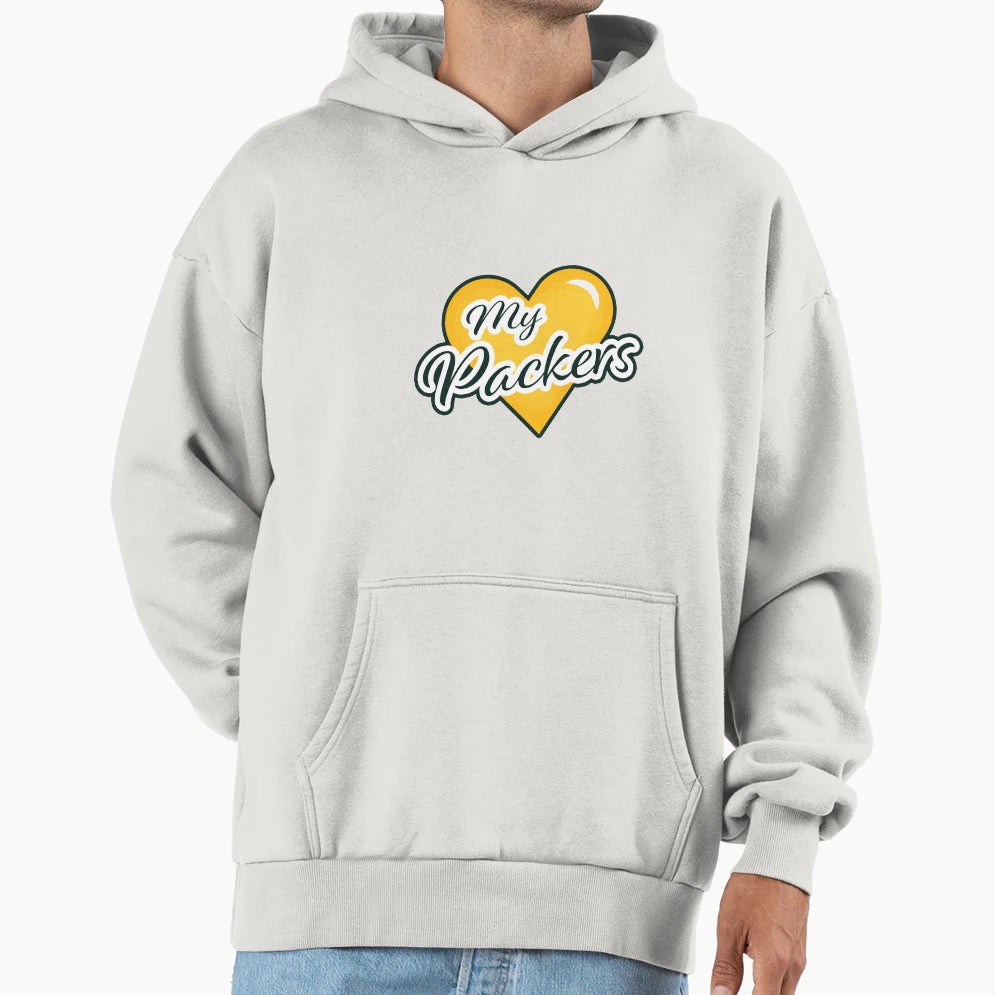 Coeur My Green Bay Packers Hoodie - Casual Everyday Wear for Adults - T-Shirt, Sweatshirt, Hoodie