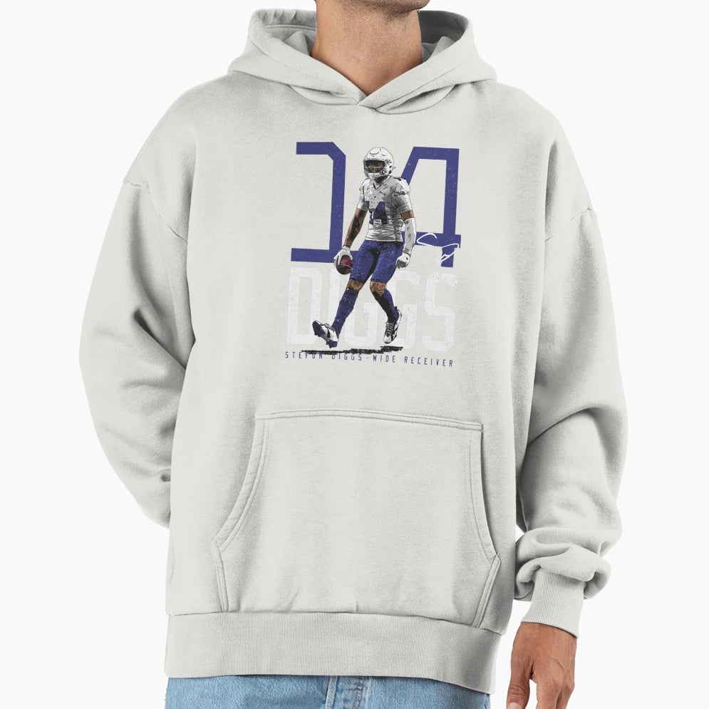 Quarterback Player Sports 14 Hoodie - Unique Graphic for Adults - T-Shirt, Sweatshirt, Hoodie