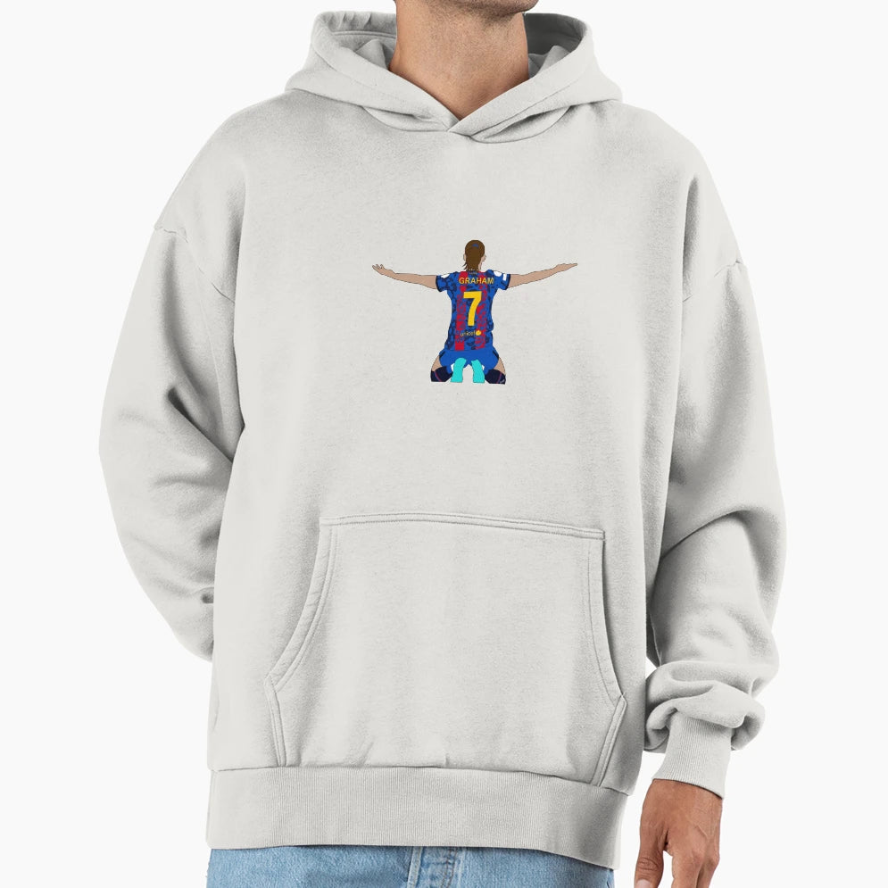 Caroline Graham Hansen Camp Nou Hoodie - Trendy Graphic Men Women - T-Shirt, Sweatshirt, Hoodie