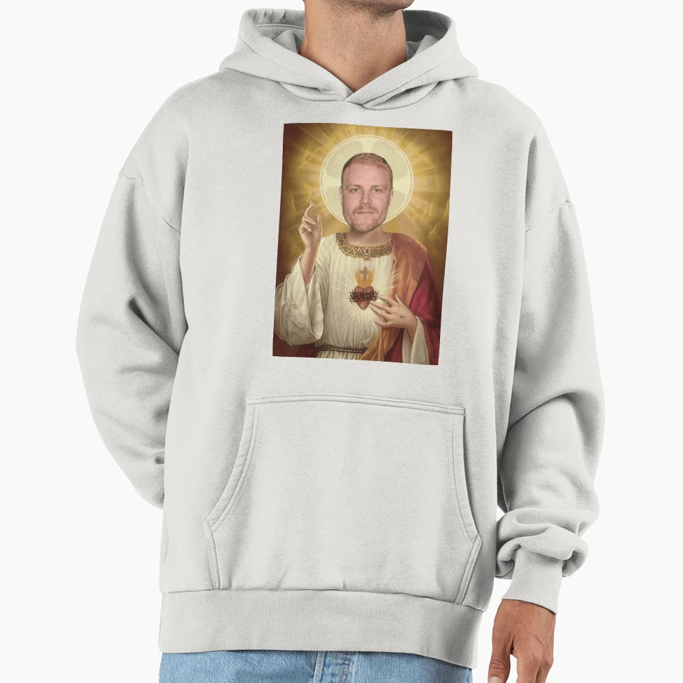 Valtteri Bottas As Jesus Hoodie - Graphic Print for Adults - T-Shirt, Sweatshirt, Hoodie