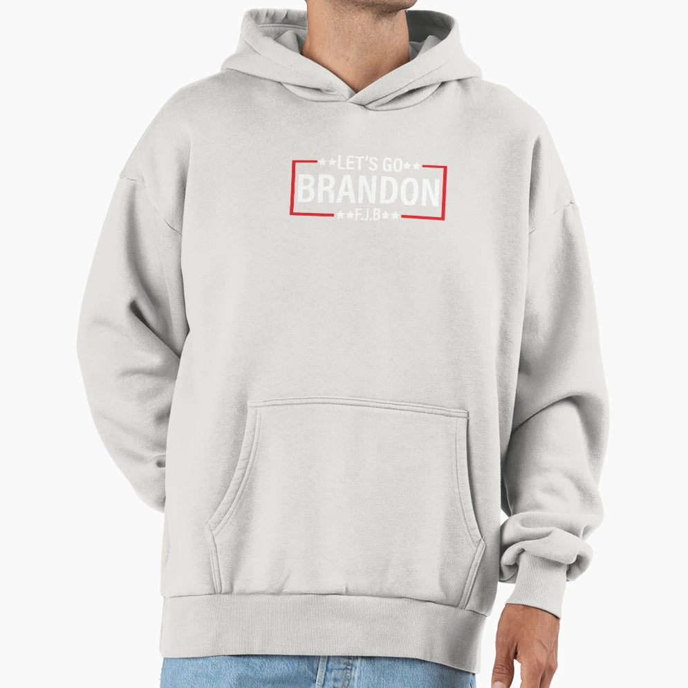Lets Go Brandon Funny Fjb Chants Meme Hoodie - Minimalist Print Men Women - T-Shirt, Sweatshirt, Hoodie