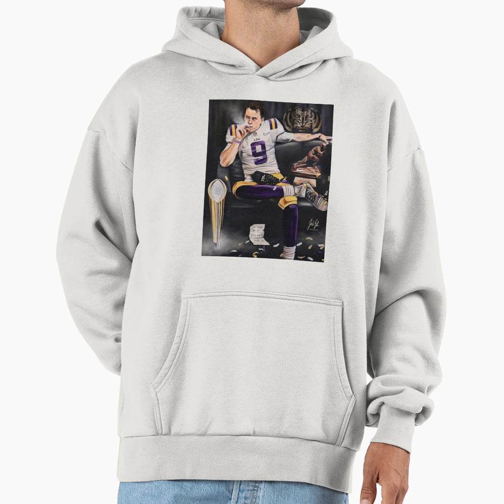 JB Smoking Cigar Painting Hoodie - Streetwear Style Men Women - T-Shirt, Sweatshirt, Hoodie
