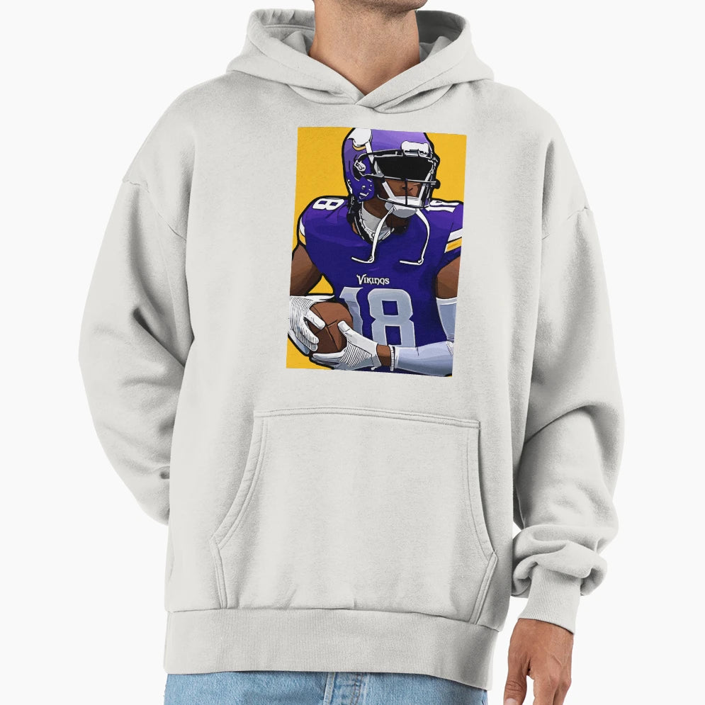 Justin Jet Jefferson Hoodie - Graphic Print for Adults - T-Shirt, Sweatshirt, Hoodie