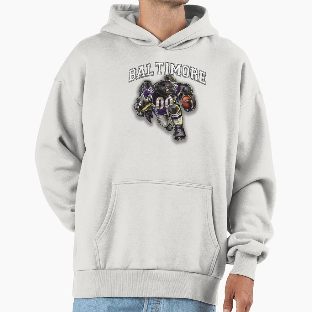 Baltimore Football Hoodie - Novelty Apparel for Adults - T-Shirt, Sweatshirt, Hoodie
