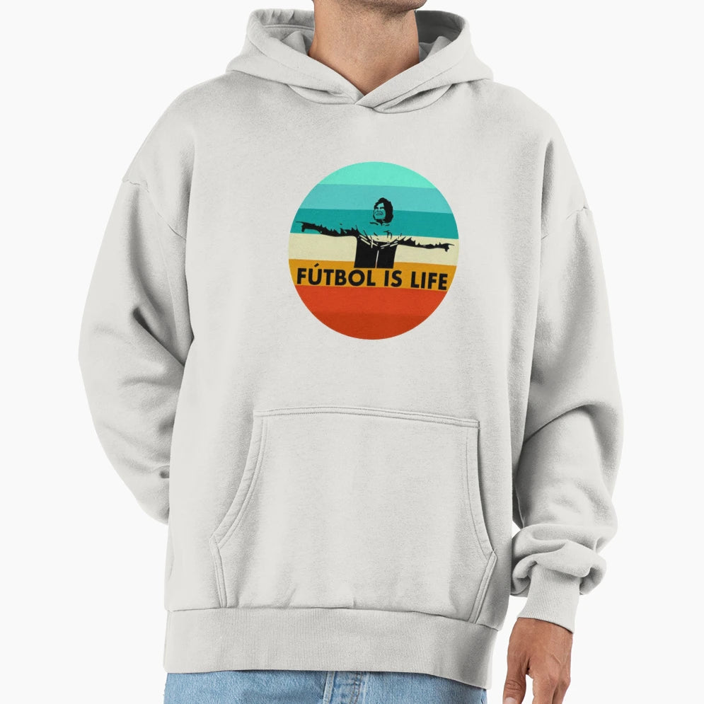 Futbol Is Life Hoodie - Minimalist Print Men Women - T-Shirt, Sweatshirt, Hoodie