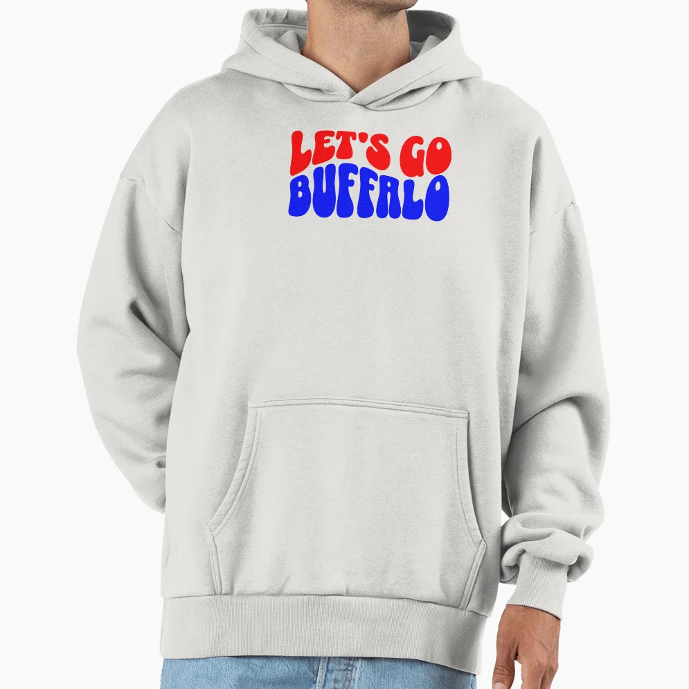 Lets Go Buffalo Hoodie - Minimalist Print Unisex - T-Shirt, Sweatshirt, Hoodie