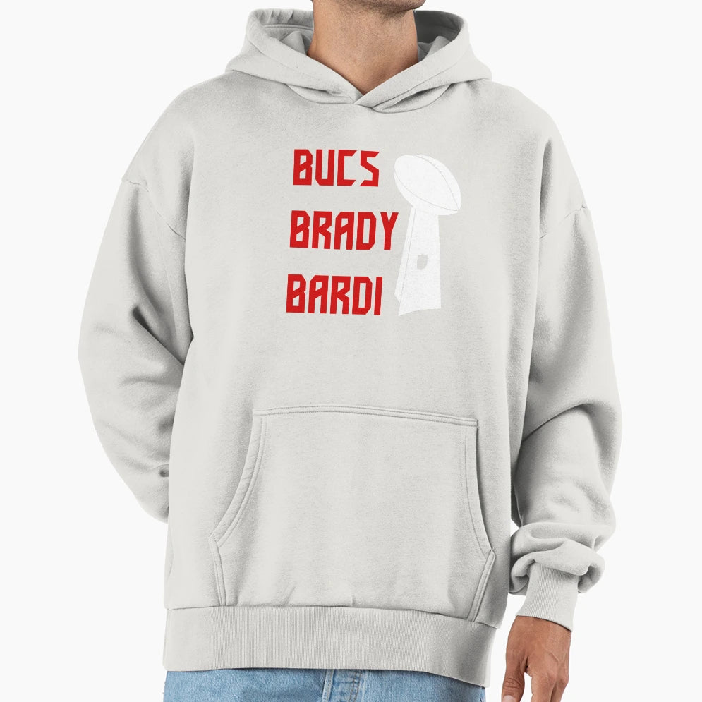 Bucs Brady Bardi Hoodie - Casual Everyday Wear for Adults - T-Shirt, Sweatshirt, Hoodie