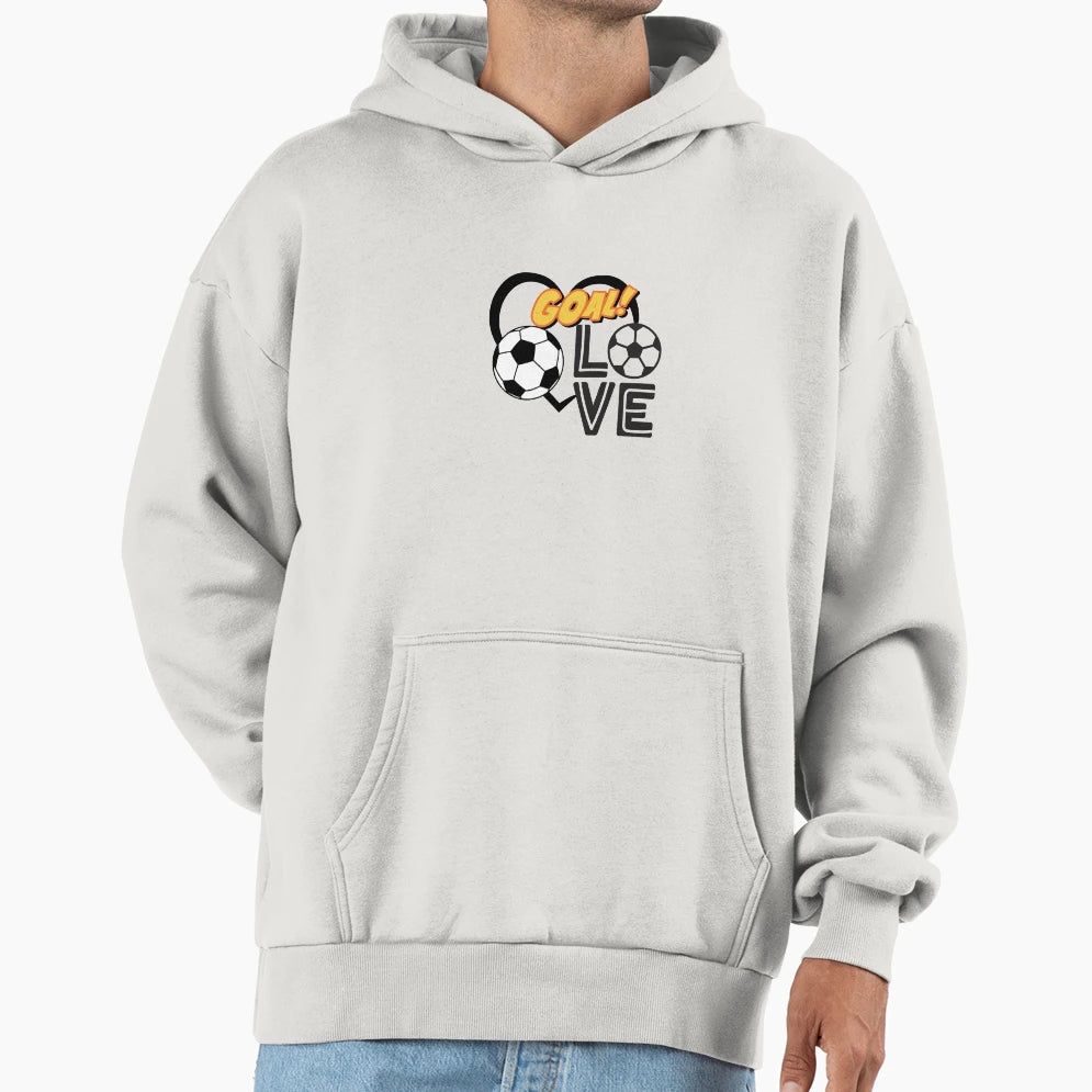 Football Love Hoodie - Trendy Graphic for Adults - T-Shirt, Sweatshirt, Hoodie