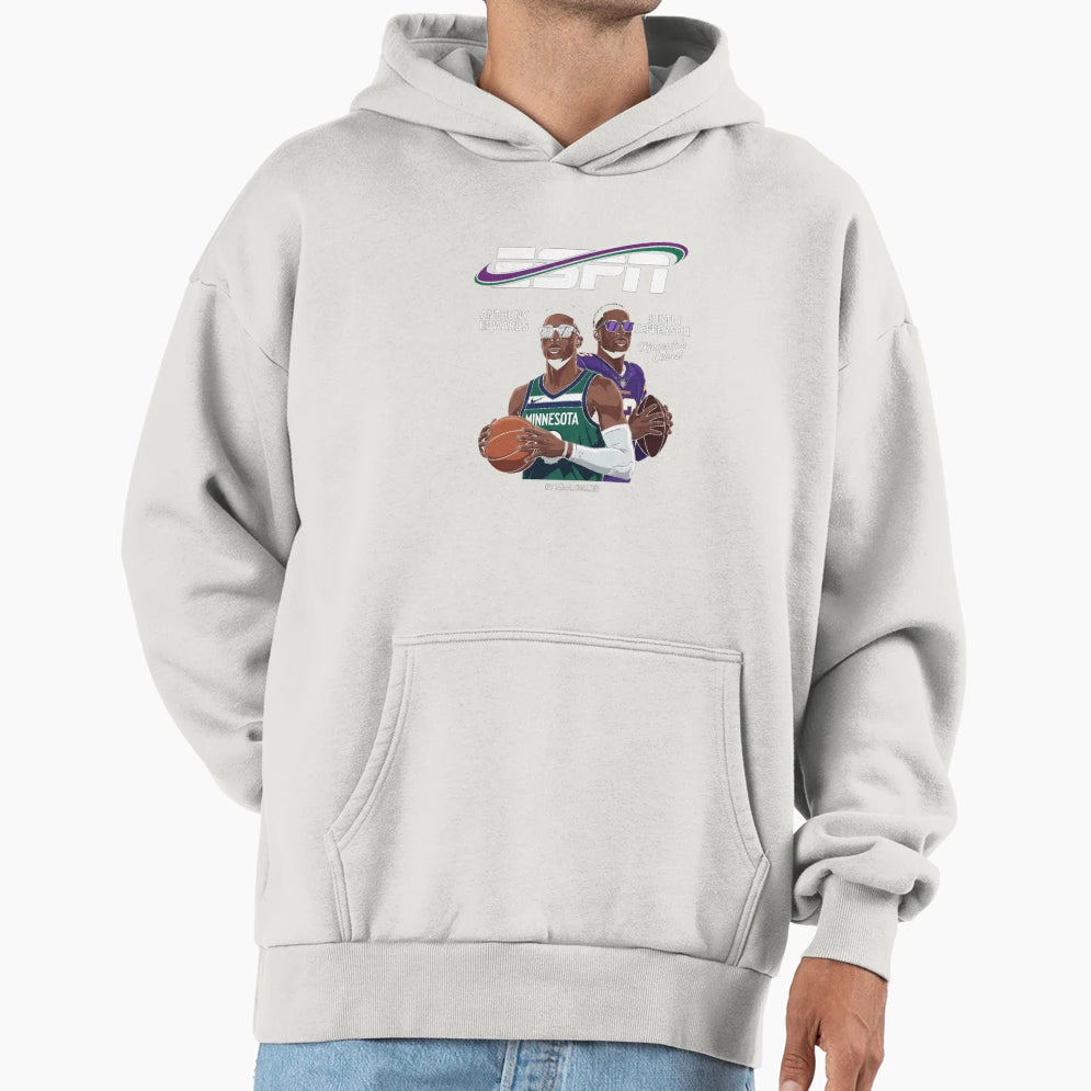 Anthony Edwards JJ Minnesota Hoodie - Fun Novelty Design for Adults - T-Shirt, Sweatshirt, Hoodie
