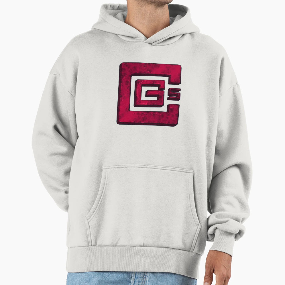 Red Cg5 Logo Fan Time Only Hoodie - Casual Everyday Wear Unisex - T-Shirt, Sweatshirt, Hoodie