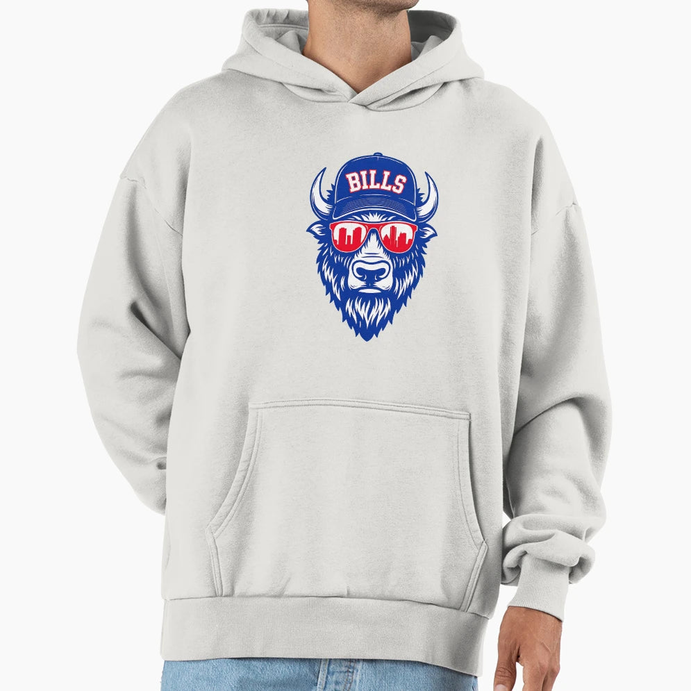 Buffalo Hoodie - Unique Graphic Men Women - T-Shirt, Sweatshirt, Hoodie
