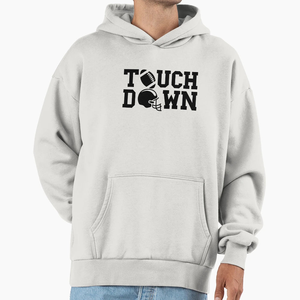 Touch Down Hoodie - Fun Novelty Design for Adults - T-Shirt, Sweatshirt, Hoodie