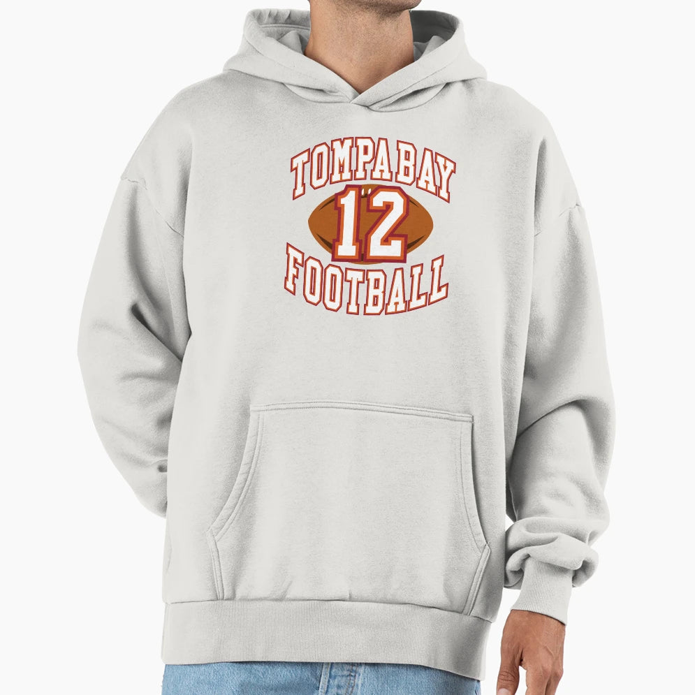 Tompa Bay 12 Football Hoodie - Trendy Graphic Men Women - T-Shirt, Sweatshirt, Hoodie