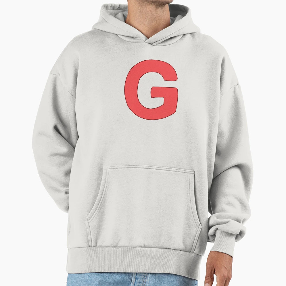 Letter G Red Hoodie - Unique Graphic Unisex - T-Shirt, Sweatshirt, Hoodie