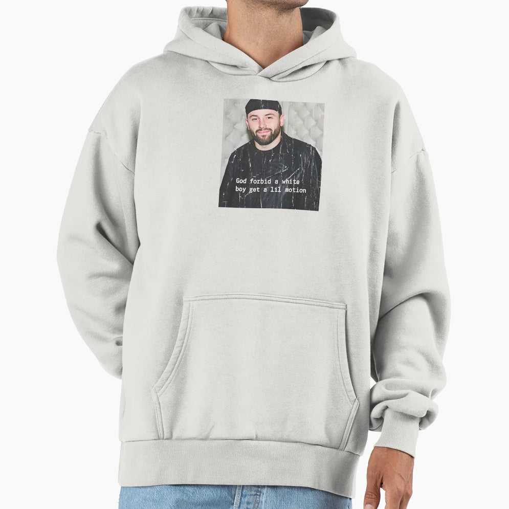 God Forbid White Get Lil Motion Hoodie - Minimalist Print Men Women - T-Shirt, Sweatshirt, Hoodie