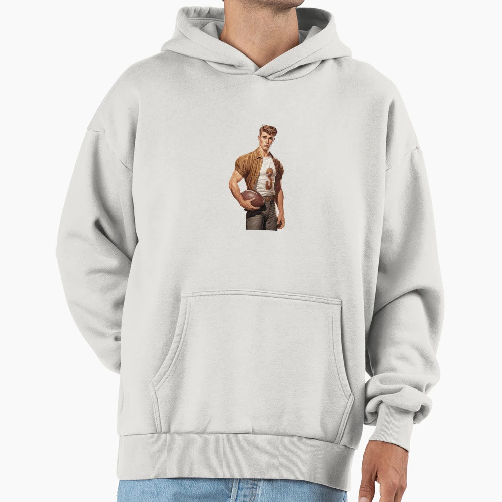 American Football Player Hoodie - Graphic Print Men Women - T-Shirt, Sweatshirt, Hoodie
