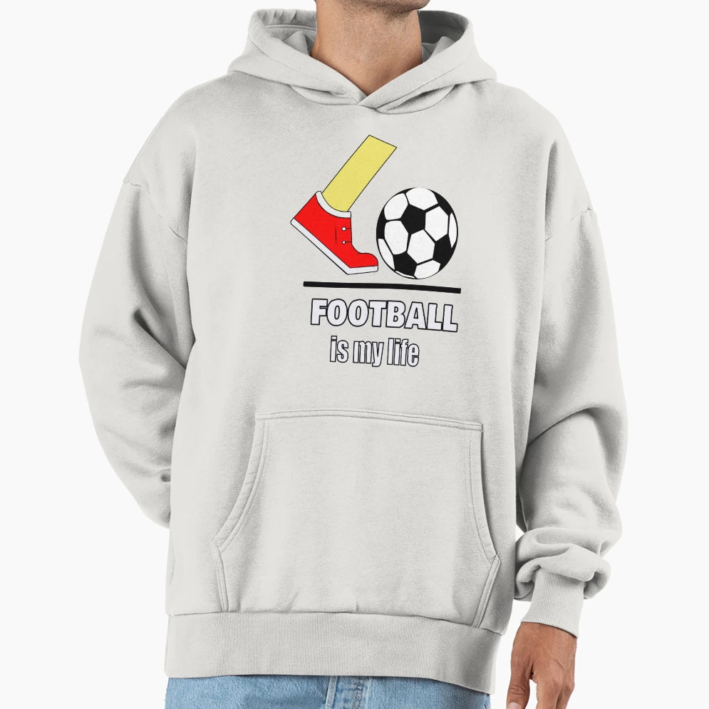 Football Is My Life Hoodie - Unique Graphic for Adults - T-Shirt, Sweatshirt, Hoodie