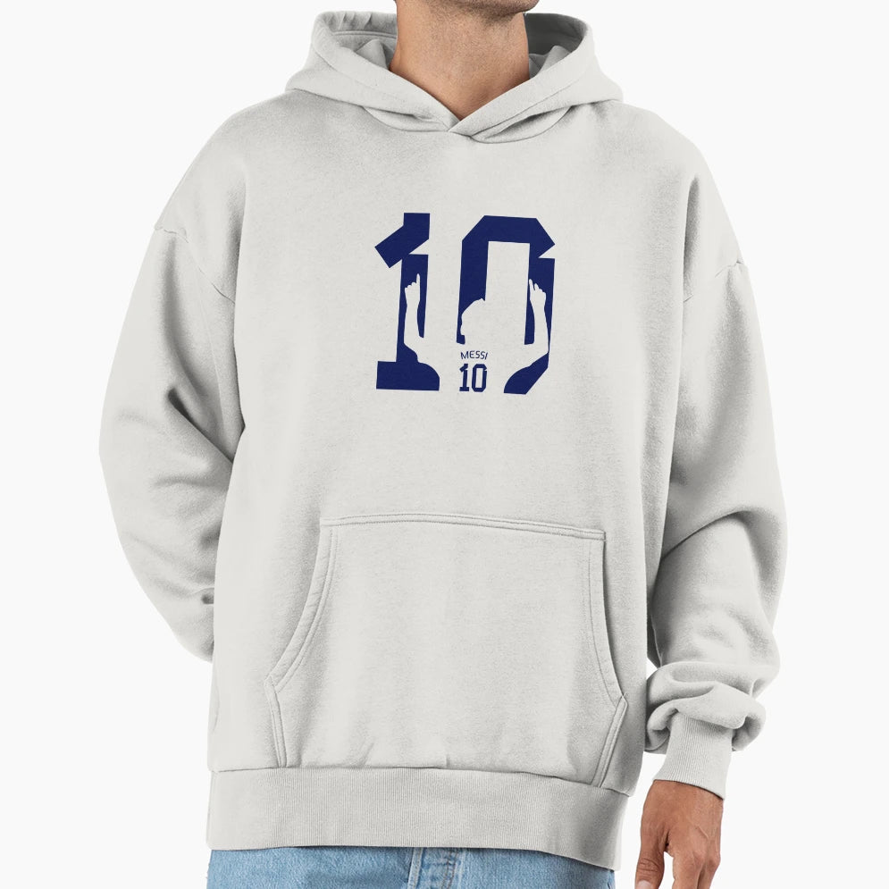 Messi 10 Hoodie - Aesthetic Graphic for Adults - T-Shirt, Sweatshirt, Hoodie