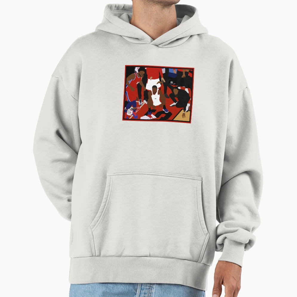 Kawhi Leonard Game Winner Celebration Hoodie - Graphic Print Men Women - T-Shirt, Sweatshirt, Hoodie