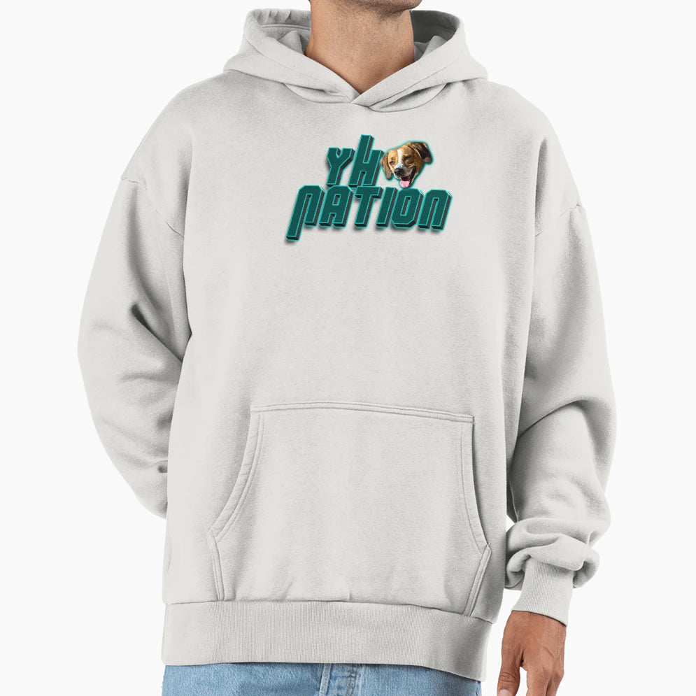Yh Nation Bailey Teal Hoodie - Unique Graphic Unisex - T-Shirt, Sweatshirt, Hoodie