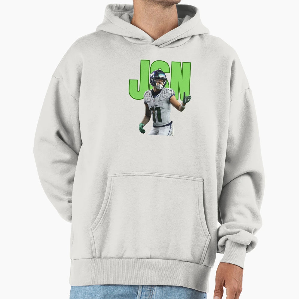 Jaxon Smith Njigba Rivalry Uniform Hoodie - Unique Graphic for Adults - T-Shirt, Sweatshirt, Hoodie