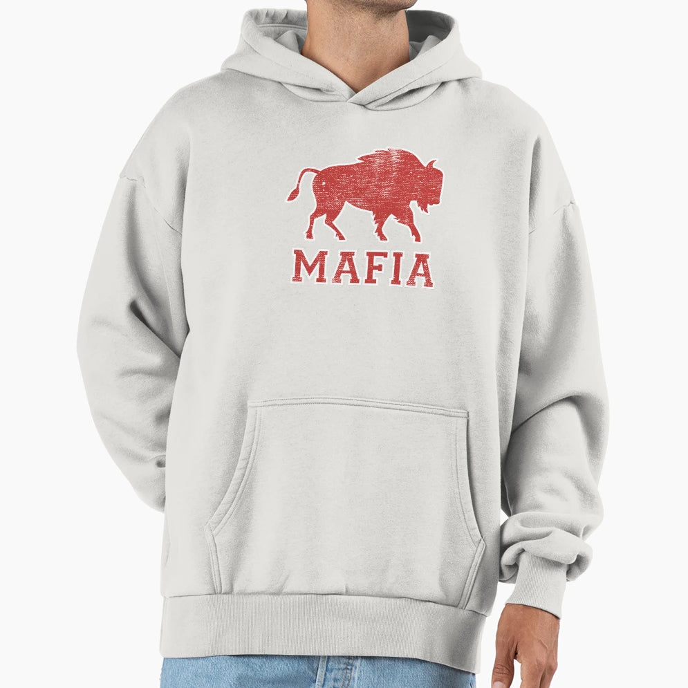 Buffalo Fan Mafia Sports Fan Hoodie - Casual Everyday Wear Men Women - T-Shirt, Sweatshirt, Hoodie