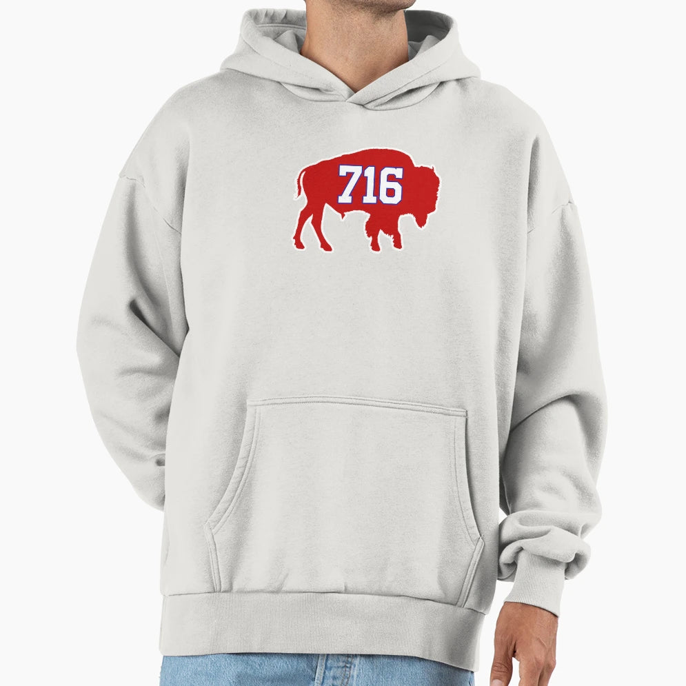 Buffalo 716 Area Code And T-Shirt - Graphic Print for Adults - T-Shirt, Sweatshirt, Hoodie