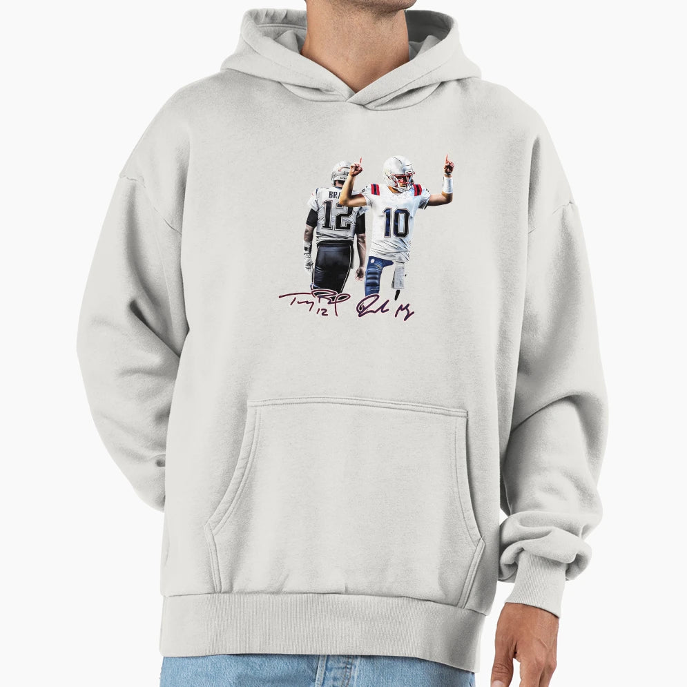 New England Football TB And Drake Hoodie - Casual Everyday Wear for Adults - T-Shirt, Sweatshirt, Hoodie