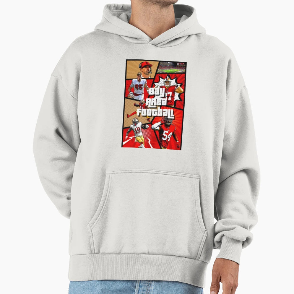 Bay Area Football Hoodie - Aesthetic Graphic Unisex - T-Shirt, Sweatshirt, Hoodie
