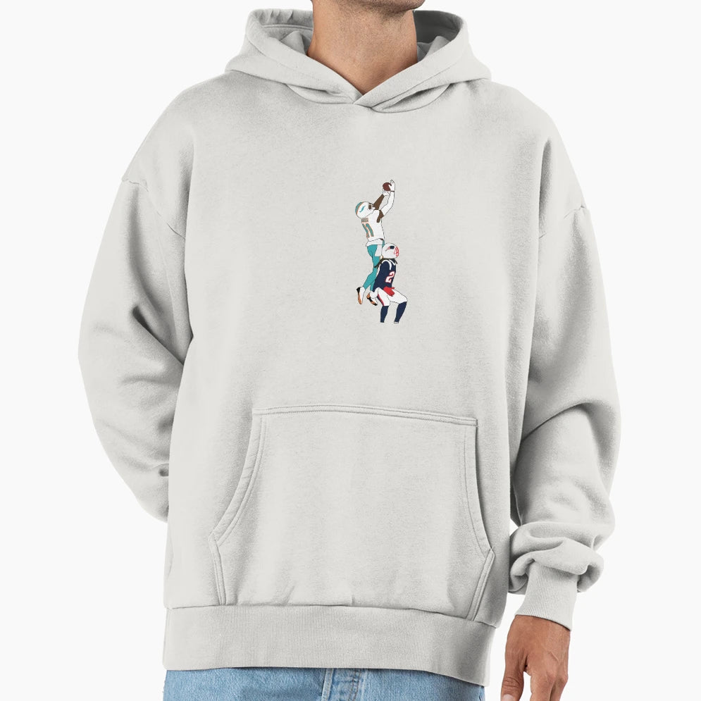 Miami Dolphins Devante Parker Catch Hoodie - Fun Novelty Design for Adults - T-Shirt, Sweatshirt, Hoodie