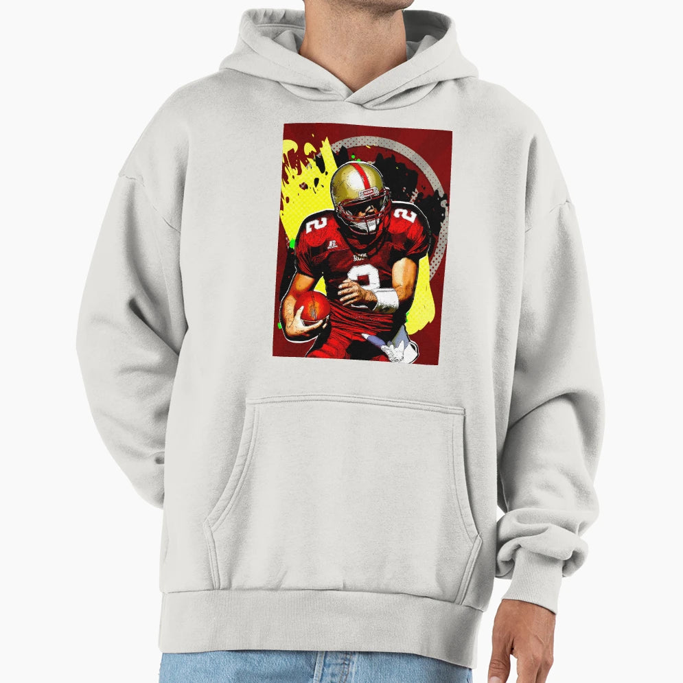 Quarterback American Football Hoodie - Fun Novelty Design Men Women - T-Shirt, Sweatshirt, Hoodie