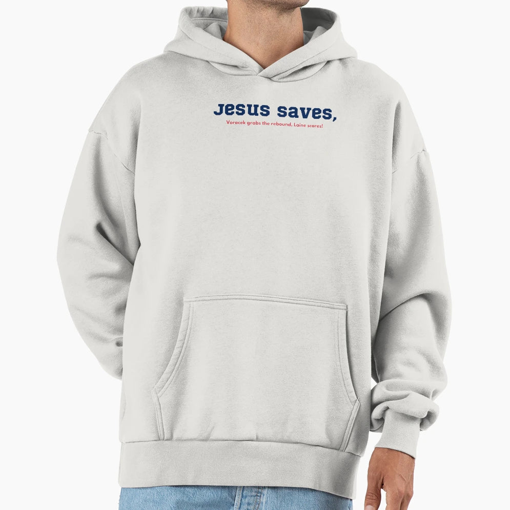 Jesus Saves Laine Scores Hoodie - Trendy Graphic for Adults - T-Shirt, Sweatshirt, Hoodie