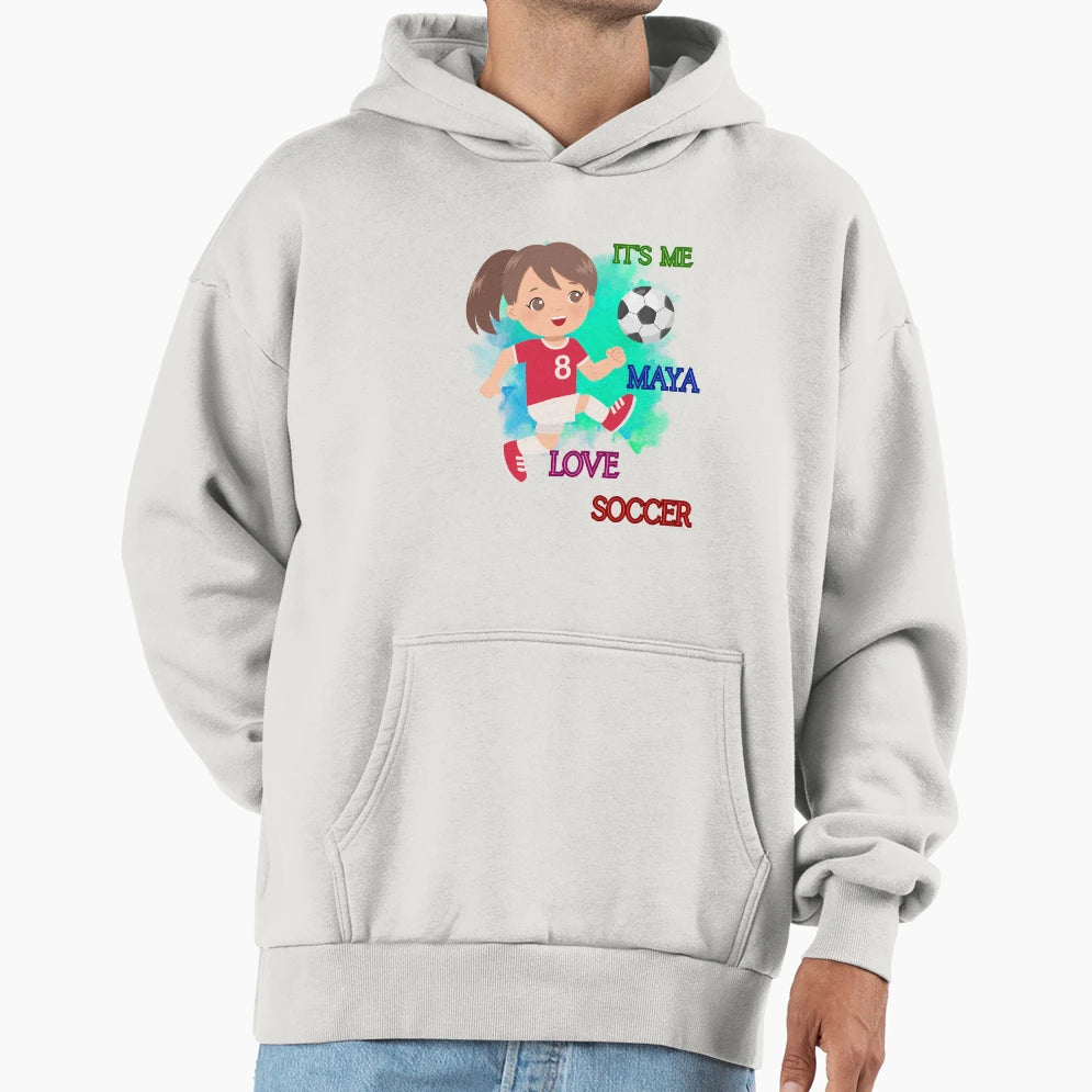 Love Soccer Hoodie - Aesthetic Graphic for Adults - T-Shirt, Sweatshirt, Hoodie
