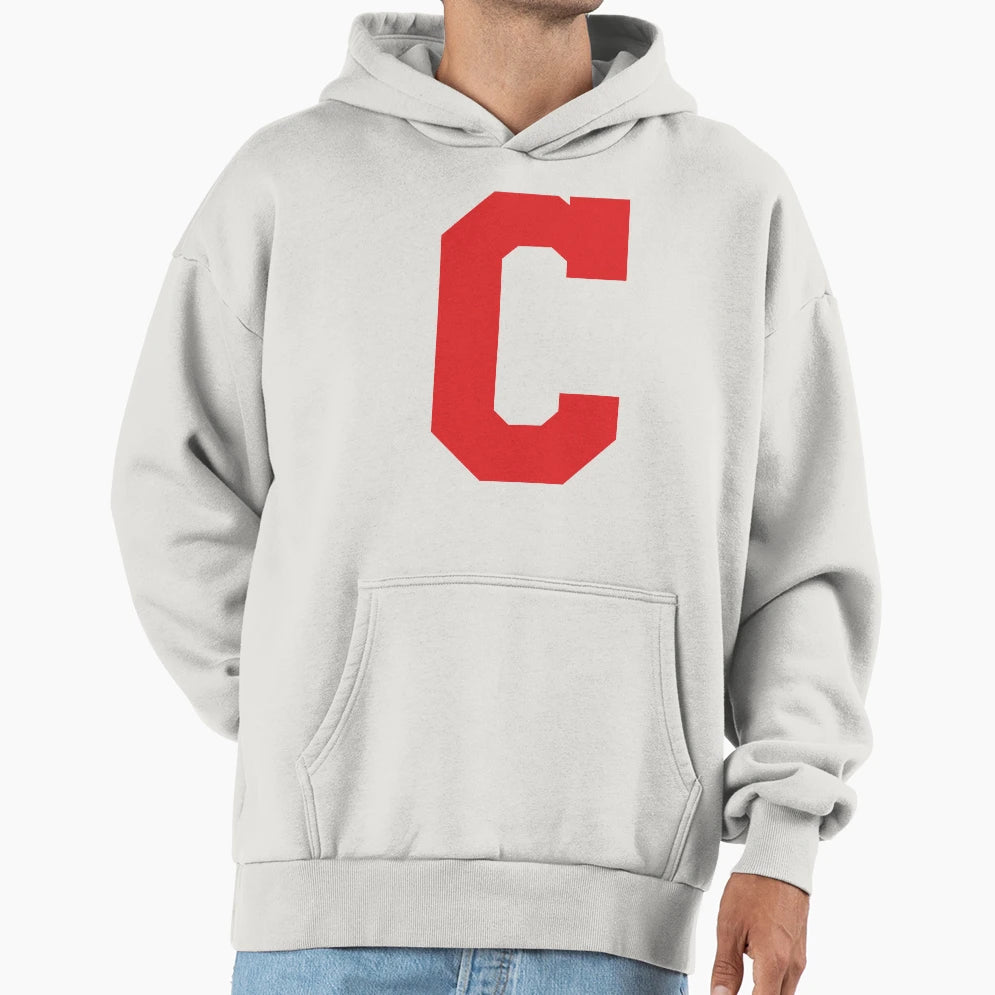 Alphabet Red C Sports Letter C Hoodie - Fun Novelty Design Men Women - T-Shirt, Sweatshirt, Hoodie
