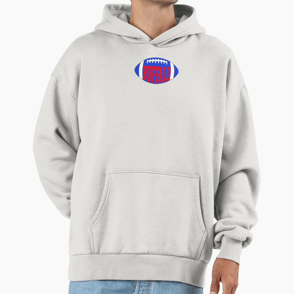 Buffalo Football Hoodie - Casual Everyday Wear Men Women - T-Shirt, Sweatshirt, Hoodie