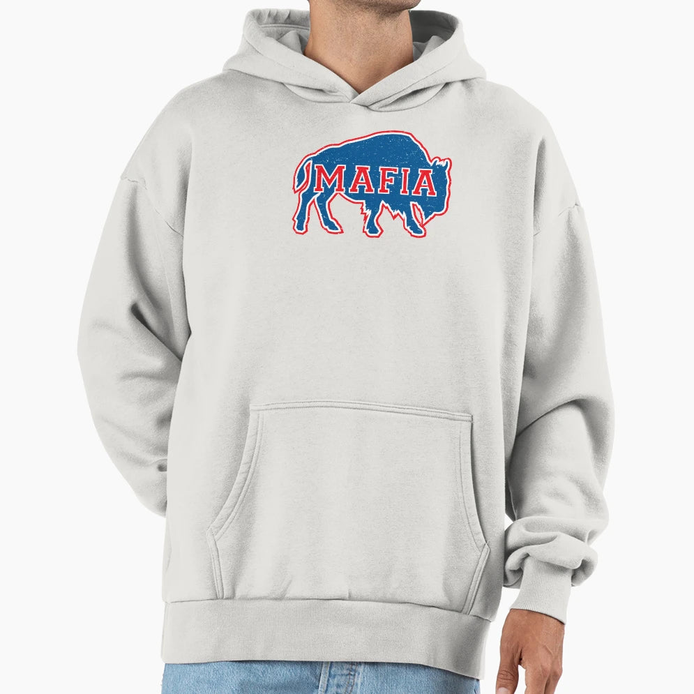 Bills Mafia V Football Fan Hoodie - Trendy Graphic for Adults - T-Shirt, Sweatshirt, Hoodie