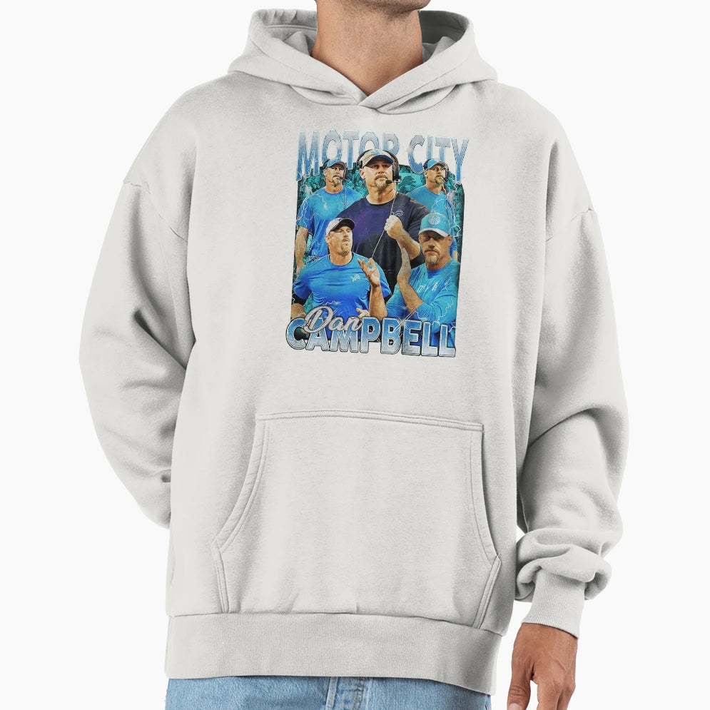 Dan Campbell Hoodie - Unique Graphic for Adults - T-Shirt, Sweatshirt, Hoodie