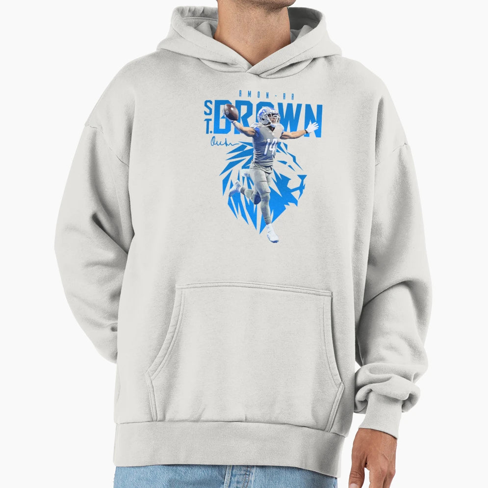 Amon Sport Ra St Brown Football T Amon Hoodie - Graphic Print Men Women - T-Shirt, Sweatshirt, Hoodie