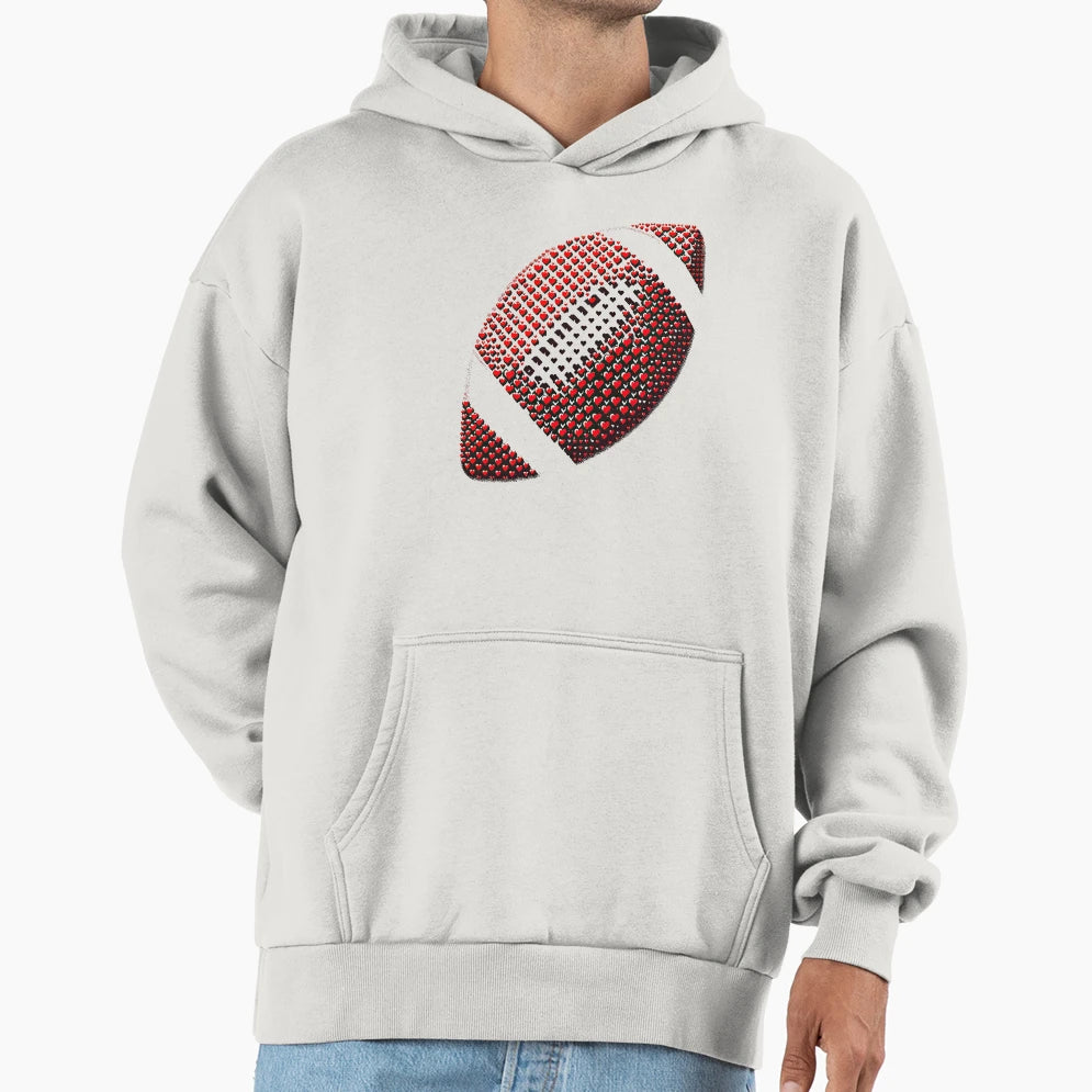 Heart American Football Valentines T-Shirt - Custom Art Print for Adults - T-Shirt, Sweatshirt, Hoodie