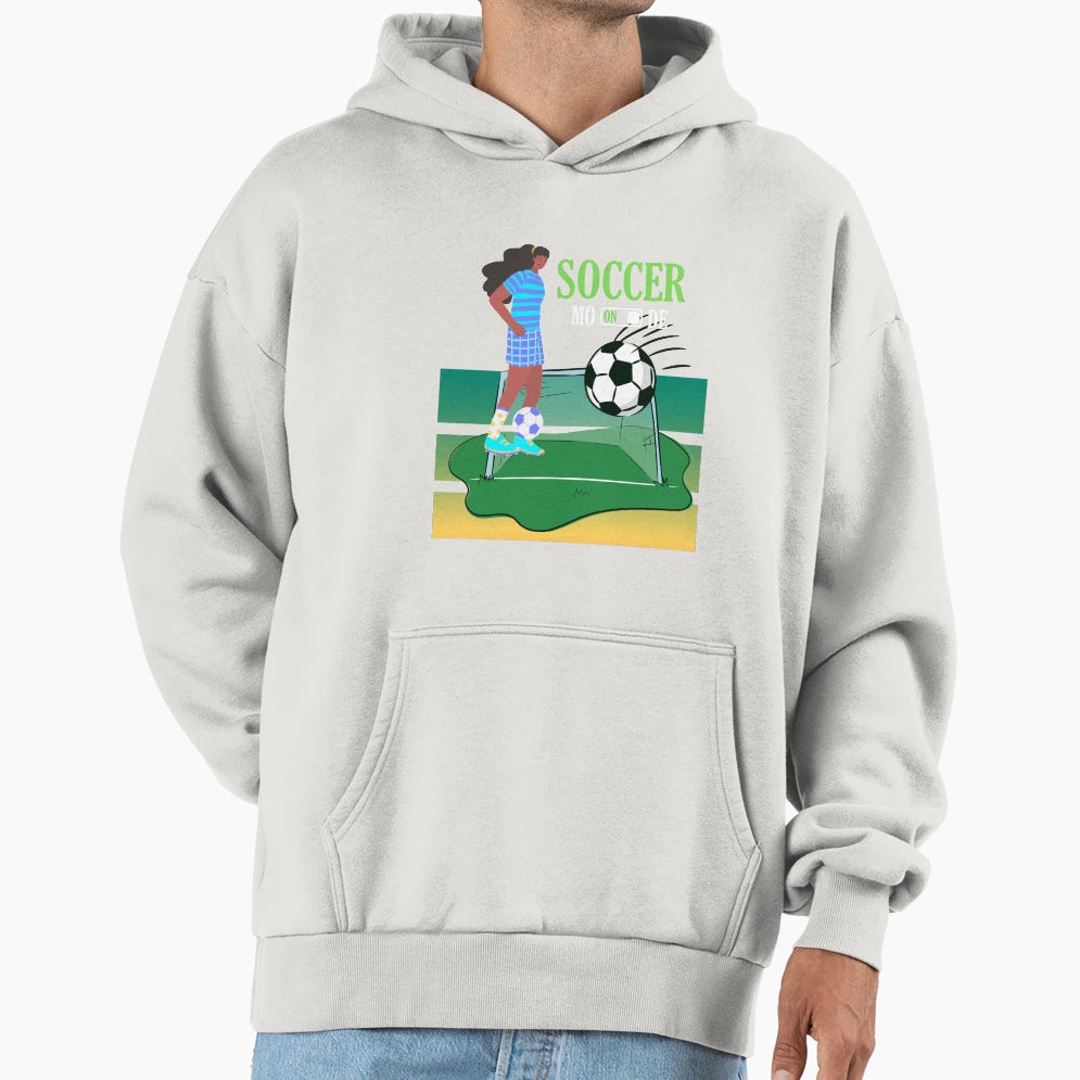 Soccer Mode Player Hoodie - Novelty Apparel for Adults - T-Shirt, Sweatshirt, Hoodie