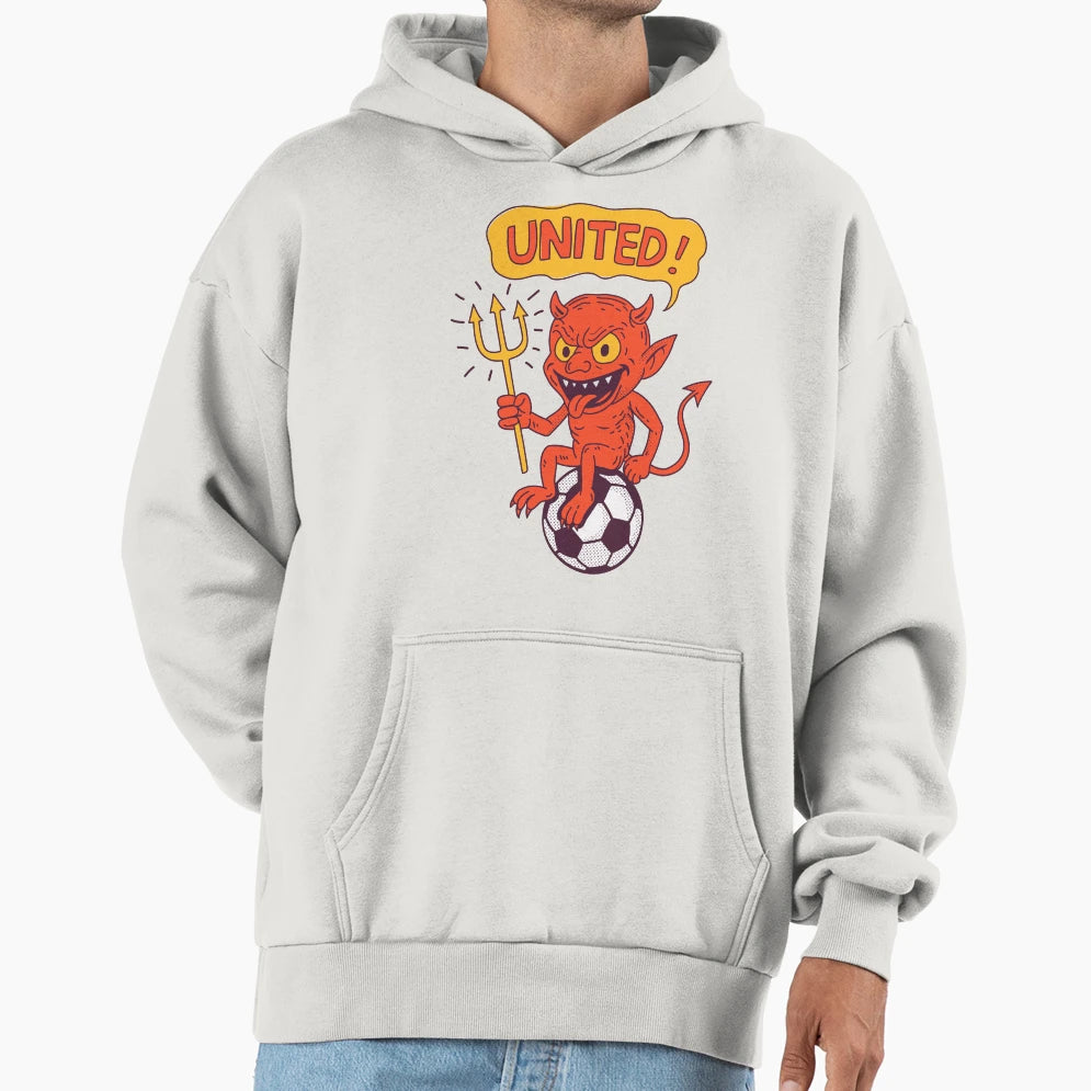 Manchester United Red Devils Hoodie - Custom Art Print Men Women - T-Shirt, Sweatshirt, Hoodie