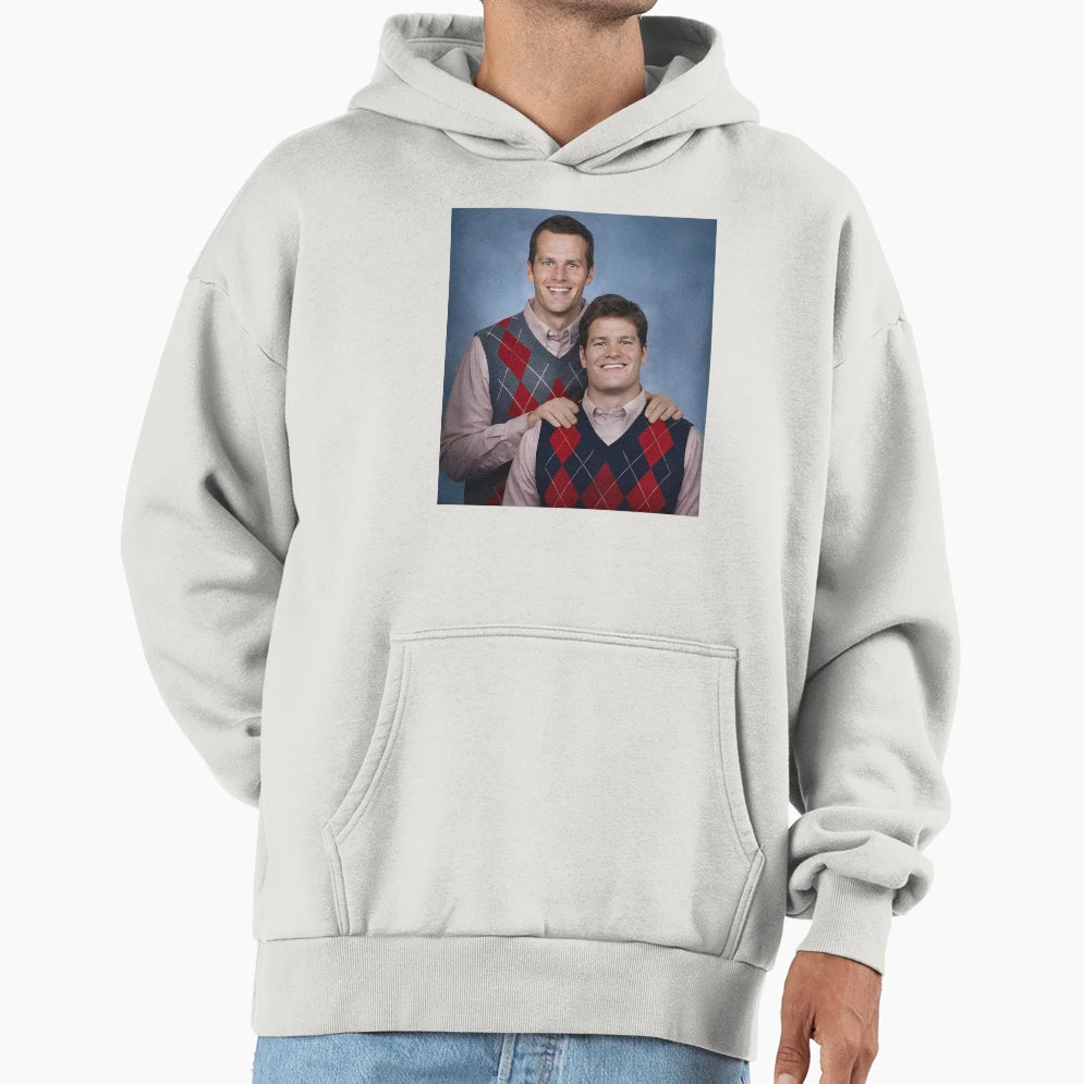 Brady And Maye Football Step Brothers Hoodie - Unique Graphic Men Women - T-Shirt, Sweatshirt, Hoodie