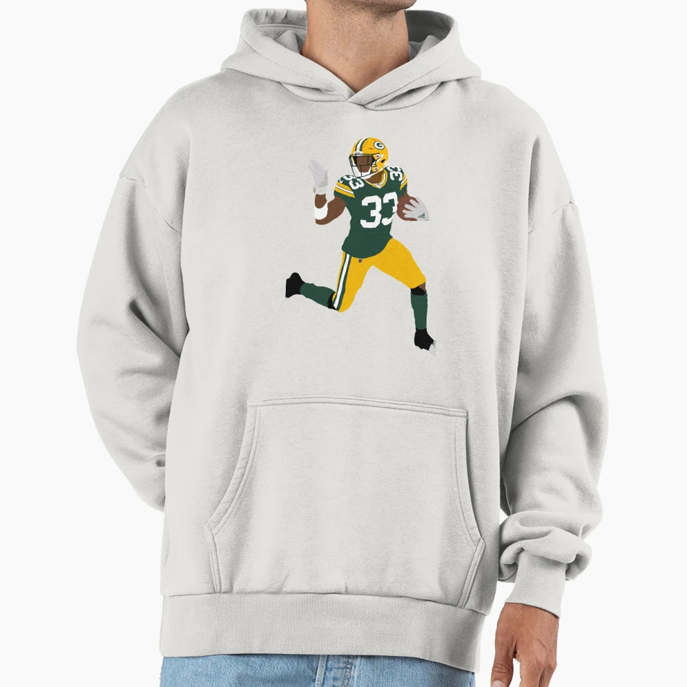 Aaron Jones Wisconsin Hoodie - Streetwear Style Men Women - T-Shirt, Sweatshirt, Hoodie