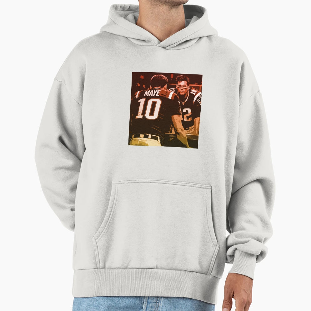 Tom Drake Maye 10 12 Hoodie - Custom Art Print Unisex - T-Shirt, Sweatshirt, Hoodie