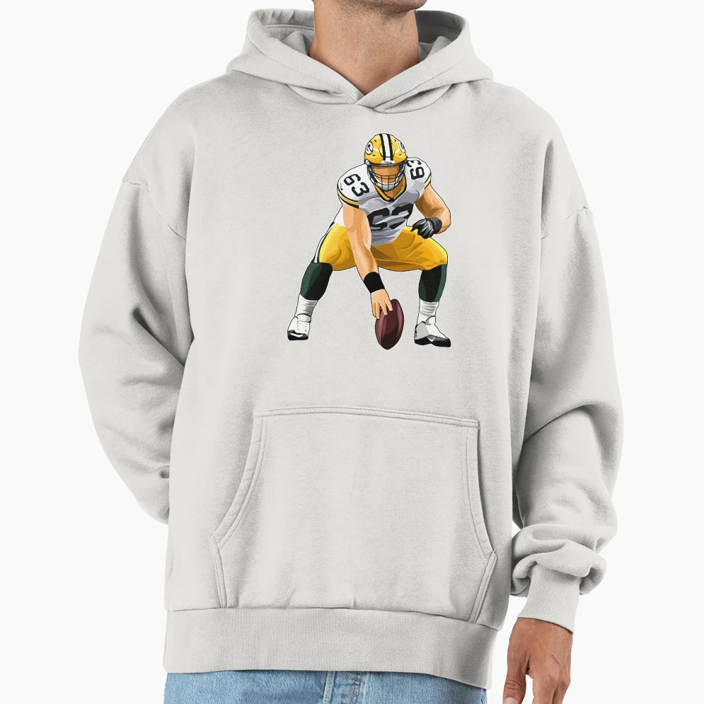 Corey Linsley 63 Action Hoodie - Streetwear Style Unisex - T-Shirt, Sweatshirt, Hoodie